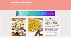 Desktop Screenshot of jecuisinesansgluten.com